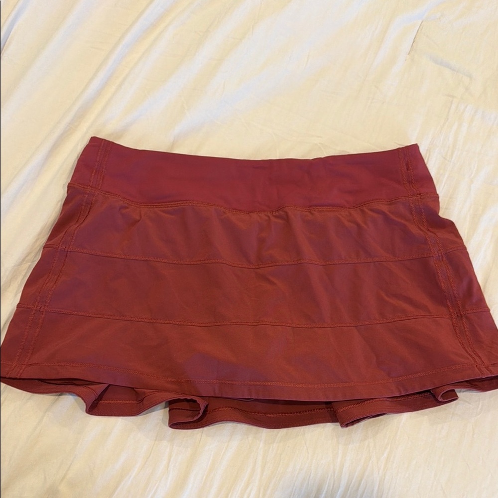 Lululemon burgundy/wine tennis Athletic Skirt size 8